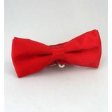 Kırmızı Çocuk Boy Düz Renk Saten Papyon Cp 03