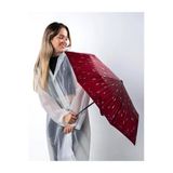 Kırmızı Damlalı Kadın Şemsiye | Tam Otomatik, Şık Ve Dayanıklı Model