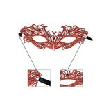 Kırmızı Dantel Masquerade Maskesi 5 No P4088S4913