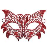Kırmızı Dantel Masquerade Maskesi 8 No