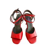 KIRMIZI DERİ KELEBEK TANGO DANS VE SALON AYAKKABISI 8,5 CM 13 PONT KONİ MODEL TOPUK KELEBEK MODEL (EU Ayakkabı Beden Sistemi, Yetişkin, Sayısal, Orta, 38)