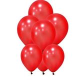 Kırmızı Düz Balon Renkli Paketli Balon 12 Inç - 10 Adet