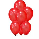 Kırmızı Düz Balon Renkli Paketli Balon 12 Inç - 30 Adet