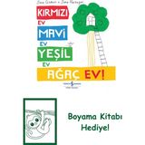 Kırmızı Ev, Mavi Ev, Yeşil Ev, Ağaç Ev! + Boyama Kitabı