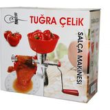 Kırmızı Ev Tipi Alüminyum Gövdeli Salça Makinesi, Pratik Kullanım Sağlar - Altın - Turkuaz