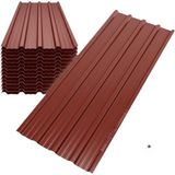 kırmızı Galvanizli Trapez Çatı Kaplama Sacı – 2 Metre (3 Adet-Su Geçirmez ve Paslanmaz Metal Sac) - 2 METRE X 80 CM