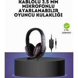Kırmızı Gaming Headset Mikrofonlu Sağlam Kablolu Konforlu - TOPRAK4520-3812 - Çok Renkli