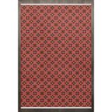 Kırmızı Geometrik Modern Geometrik Etnik Desenli Boho Makinada Yıkanabilir Hafif Hav Toz Vermez Leke Tutmaz Kaymaz Taban Dijital Makine Baskı Halı Oturma Odası Salon Yolluk Koridor Mutfak Halısı