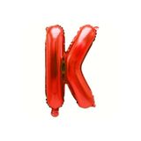 Kırmızı Harf Folyo Balon 16 Inç 36 Cm, K