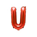Kırmızı Harf Folyo Balon 16 Inç 36 Cm, U