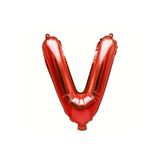 Kırmızı Harf Folyo Balon 16 Inç 36 Cm, V
