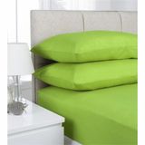 Kırmızı Home Yeşil Çift Kişilik Lastikli Çarşaf Seti
