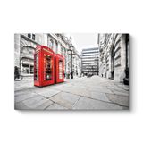Kırmızı İngiliz Telefon Kulübeleri Tablosu 140 x 100