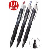 Kırmızı Jel Uçlu Pilot Kalem 3 Adet Uniball Jetstream SXN-150S 1.0 mm Basmalı Pilot Kalem Roller Uçlu Likit Mürekkepli