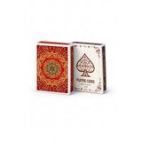 Kırmızı Jumbo Boy Pvc Plastik Su Geçirmez iskambil Poker Oyun Kağıdı rd61kr