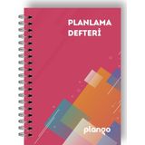 Kırmızı Kareler Günlük Planlayıcı Defter - Daily Planner - Ders Çalışma Planlayıcı Defteri - Planlam
