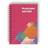 Kırmızı Kareler Günlük Planlayıcı Defter - Ders Çalışma Planlayıcı Defteri - Planlama Defteri