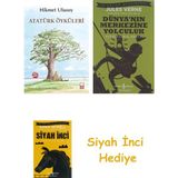 Kırmızı Kedi Atatürk Öyküleri + Dünyanın Merkezine Yolculuk + Siyah Inci Hediye - Hayır