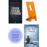 Kırmızı Kedi Yayınevi Erken Kırılan Yumurta - Aşil'in Topuğu + Telefon Tutucu + Bir Kar Tanesi