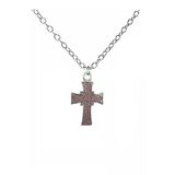 Kırmızı Kelt Haç Figürlü Unisex Kolye – 60 Cm Zincirli, Antik & Gotik Takı