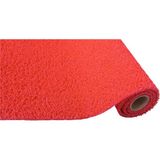 Kırmızı Kıvırcık Halı Kapı Önü Karmaşık Paspas 14 mm Su Emiçi Kıvırcık Yolluk - 120 x 100 cm