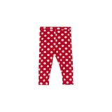 Kırmızı Kız Çocuk Polka-Dot Desen Kapri