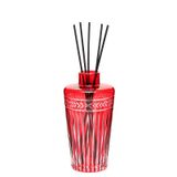 Kırmızı Kristal Kesme Cam Şişe Black Vanilya Oda Kokusu (23 cm)