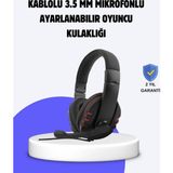 Kırmızı Kulaklık Mikrofonlu Ayarlanabilir Konforlu Tasarımlı - TOPRAK3889-8034 - Çok Renkli