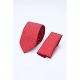 Kırmızı-Lacivert Desenli 7 Cm Kravat 1090260126