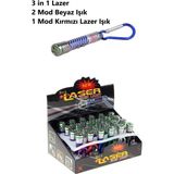 Kırmızı Lazer ve Fener 3 In 1 Laser Kedi Oyuncağı Kediniz Için Eğlenceli Aktivite Anahtarlık Askılı