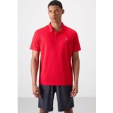 Kırmızı Logo Baskılı Standart Kalıp Polo Yaka Aktif Spor Erkek T-Shirt - 88252