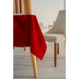 Kırmızı Masa Örtüsü Sıvı Geçirmez Jumbo Jakar Kumaş 110X160 Masa Örtüsü