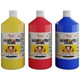 Kırmızı-mavi-sarı Parmak Boyası 3'lü Set 3x1000gr Çok Renkli