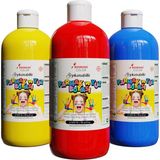 Kırmızı-Mavi-Sarı Parmak Boyası 3'lü Set 3X500GR - -- - Option-1