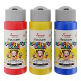 Kırmızı-Mavi-Sarı Parmak Boyası 3'lü Set 3x60ml