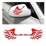 KIRMIZI MELEK KANADI OTOMOBİL YAN AYNA ETİKET ÇIKARTMA CS035