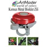 Kırmızı Metal Bisiklet Zili 1 Adet Scooter Zili Denge Zili Alümünyum Bisiklet Zili Bisiklet Süsü Korna Aksesuar