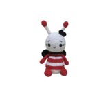 Kırmızı Miniş Arı Uyku Arkadaşı Amigurumi Organik Oyuncak