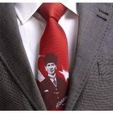 Kırmızı Mustafa Kemal Atatürk İmzalı Kravat