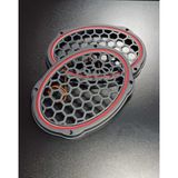 Kırmızı Neon Işıklı 6x9 Oval Hoparlör ve Midrange Kapağı 1takım (2ADET)