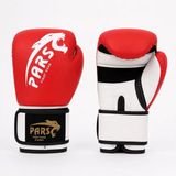 Kırmızı Pars Force Boks Eldiveni 10 oz Suni Deri ile Antrenman ve Müsabakalara Uygun