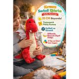 Kırmızı Peluş Ejderha Oyuncak 35 cm Yumuşak Sevimli Ejderha Bebek Çocuk Oyuncağı