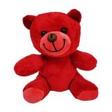 Kırmızı Peluş Oyuncak Ayıcık - Çok Renkli