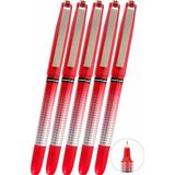 Kırmızı Pilot Kalem 5 Adet Uniball Eye Needle 0.5 Mm İğne Uçlu Pilot Kalem Ub-185 S İğne Uçlu Likit Mürekkepli Jel Kalem