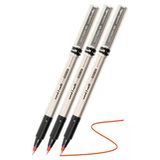 Kırmızı Pilot Kalem Ub-177 Fine Deluxe 3 Adet Uniball Pilot Kalem 0.5 Mm Roller Uçlu Pilot Kalem İnce Uçlu Likit Mürek