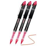 Kırmızı Pilot Kalem Ub-205 Vision Elite 0.5Mm 3 Adet Uniball Pilot Kalem 0.5 Mm Roller Uçlu Pilot Kalem İnce Uçlu Likit