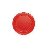 Kırmızı Plastik Tabak 22 Cm 25Li