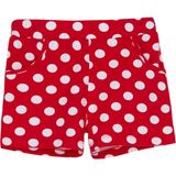Kırmızı Polka-Dot Kız Çocuk Desenli Cepli Şort - 12 Yaş