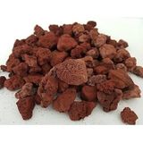 Kırmızı Pomza Taşı 15-25 mm 25 Kg Volkanik Cürüf Ponza Lav Kırığı Akvaryum Teraryum Bahçe Süs Taş