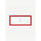Kırmızı Porselen Servis Tabağı 33,3x15,5 cm
